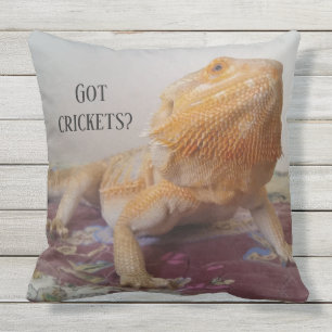 Funny Bearded Dragon Photo Design Buitenkussen