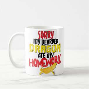 Funny Bearded Dragon Pogona Owner Coffee Mok