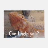 Funny Bearded Dragon Print Deurmat (Voorkant)
