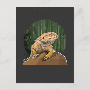 Funny Bearded Dragon Reptile Dierenvriend Briefkaart