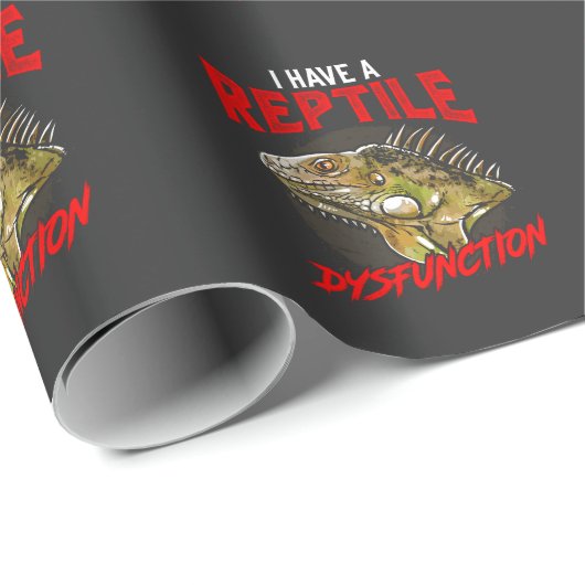 Funny Bearded Dragon Reptile Dysfunction Humor Cadeaupapier (Rol Hoek)