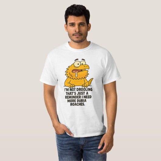 Funny Bearded Dragon T-shirt (Voorkant volledig)