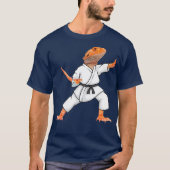 Funny Bearded dragons die Karate Samurai Ninja doe T-shirt (Voorkant)