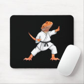 Funny Bearded Dragons Doing Karate Samurai Ninja L Muismat (Met muis)