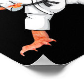 Funny Bearded Dragons Doing Karate Samurai Ninja L Poster (Hoek)