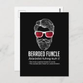 Funny Bearded Funding Definition Novelty Briefkaart (Voorkant / Achterkant)
