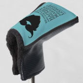 Funny Bearded Mannen Quote Golfheadcover (3/4 voorkant)