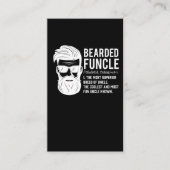 Funny Bearded oom Definition Mustache Humor Visitekaartje (Voorkant)