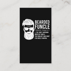 Funny Bearded oom Definition Mustache Humor Visitekaartje