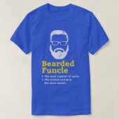 Funny Bearded Unshaved Funcle Distress G T-shirt (Design voorkant)