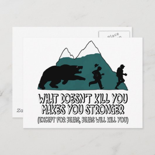 Funny bears briefkaart (Voorkant / Achterkant)