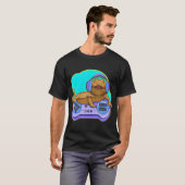 Funny Bearted Dragon Gamer Computer Game Player Li T-shirt (Voorkant volledig)