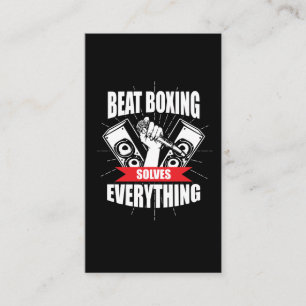 Funny Beat Boxing T Shirt Beatbox Fan Visitekaartje