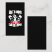 Funny Beat Boxing T Shirt Beatbox Fan Visitekaartje (Voorkant / Achterkant)