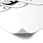 Funny Beat Up Bowling Pins Poster (Hoek)