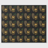 Funny Beaver Abstracte kunst Cadeaupapier (Vlak)