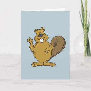 FUNNY BEAVER ALGEMENE GELEGENHEID HELLO KAART