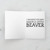 FUNNY BEAVER ALGEMENE GELEGENHEID HELLO KAART (Binnen)