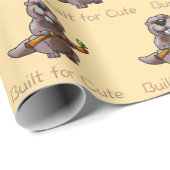 Funny Beaver Cartoon – Built for Cute Cadeaupapier (Rol Hoek)