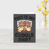 Funny Beaver Couple This Is My Cuddle Kaart (Gele Bloem)