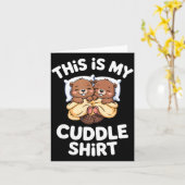 Funny Beaver Couple This Is My Cuddle Kaart (Gele Bloem)