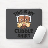 Funny Beaver Couple This Is My Cuddle  Muismat (Met muis)