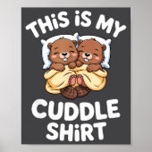 Funny Beaver Couple This Is My Cuddle  Poster (Voorkant)