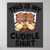 Funny Beaver Couple This Is My Cuddle  Poster (Voorkant)