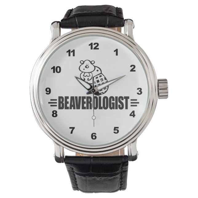 Funny Beaver Horloge (Voorkant)