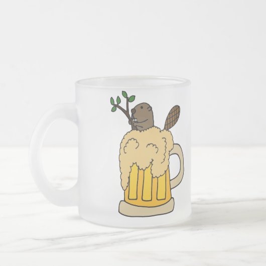 Funny Beaver in de Mok van Beer (Links)