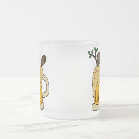 Funny Beaver in de Mok van Beer (Center)