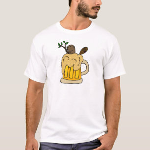 Funny Beaver in de Mok van Beer T-shirt