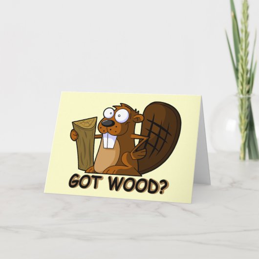Funny Beaver Kaart (Voorkant)