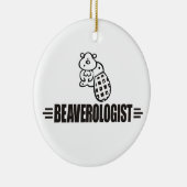 Funny Beaver Keramisch Ornament (Rechts)