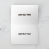 Funny beaver met kettingzaag cartoon humor kaart (Binnen)