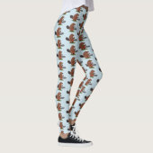 Funny beaver met kettingzaag cartoon humor leggings (Rechts)