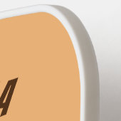 Funny beaver met kettingzaag cartoon humor pickleball paddle (Links Detail)