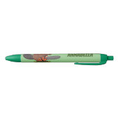 Funny beaver met kettingzaag cartoon humor zwarte inkt pen (Bodem)
