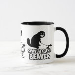 Funny Beaver Mok<br><div class="desc">Funny Beaver T-shirts,  Beaver-mokken,  Beaver-badges en grappige Beaver-petten voor iedereen die de Beaver aanbidt of een slaaf is voor de Beaver.</div>