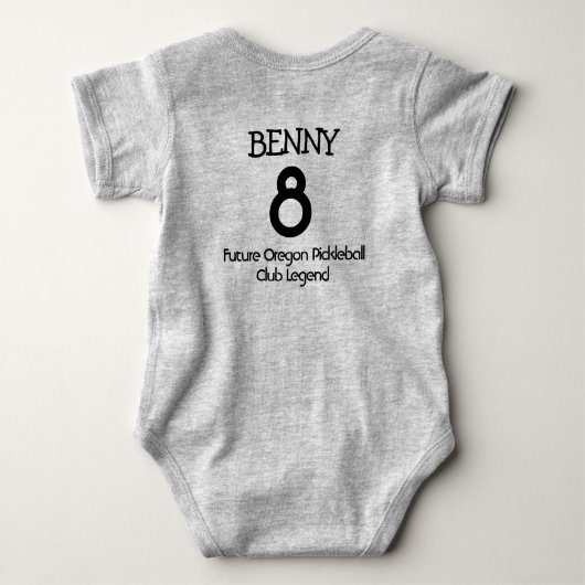 Funny Beaver Pickleball Romper (Achterkant)