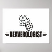 Funny Beaver Poster (Voorkant)