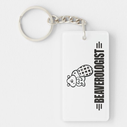 Funny Beaver Sleutelhanger (Voorkant)