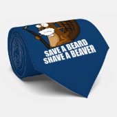 Funny Beaver Stropdas (Opgerold)