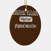 Funny Beaver Valley Physical Education Keramisch Ornament (Rechts)