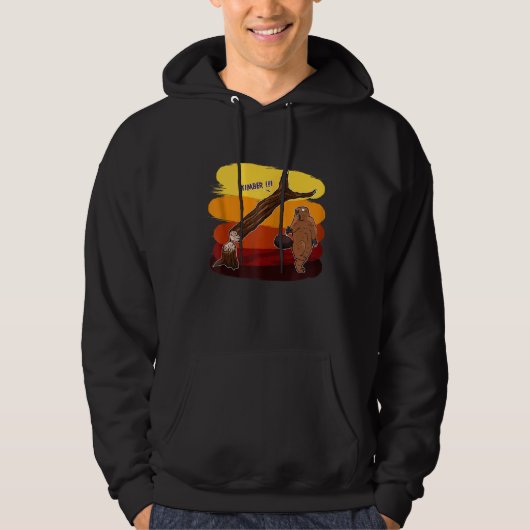 Funny Beaver Zip Hoodie (Voorkant)