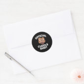 Funny Beavers Hugging Cuddle  Ronde Sticker (Envelop)
