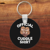 Funny Beavers Hugging Cuddle  Sleutelhanger (Voorkant)
