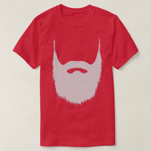 Funny bebaard hipster gelaatshaar t-shirt (Design voorkant)