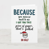 Funny Because You Mean So Much Greeting Card Kaart (Voorkant)