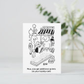 Funny Bed of Nails Indian Bazaar Marketplace Briefkaart (Staand voorkant)